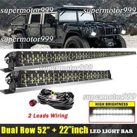 Vill288w120w5dwiringa2 Carmodificationclub 52 Inch Led Light Bar 22ftft Lamp Wiring 2 Leads Fit Hummer H1 H2 H3 Humvee Am General