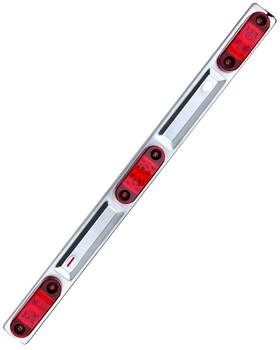 802641-5210-1830251 Cciyu Trailer Tail Light Bar 15 Inch 9 Led 3 Red 1 Pack
