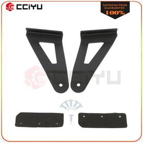 Z10978901g Cciyu Fits 04-2014 Ford F150 / Svt Raptor Led Light Bar Mounting Brackets Black 52 Inch
