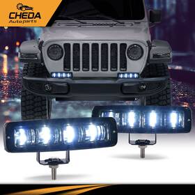 Gpl26226 Cheda 2x6 Inch Led Work Light Bar Spot Pods Fog Lamp For Offroad Driving Truck 4wd Suv Atv