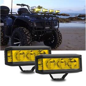 Chel-ty35w-2 Chelhead Led Light Bars 2 Pack Three Side 70w White Pod Lights Spot Flood