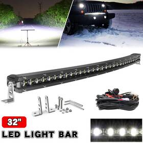 Cl-autoparts Led-9610g Ultra-thin 32 Inch Curved Led Light Bar Wiring Spot Flood Driving Pickup Single Row