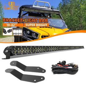 020-zj011 Colight For 2014-20 Can-am Commander 800 1000 42ftft Dual Row Led Light Bar Roof Mount Kit
