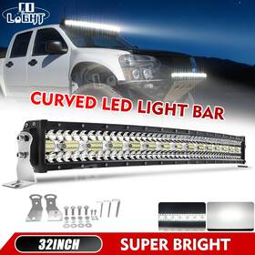 03-180w-c Colight 32inch Led Work Light Bar 1200w Curved Truck Offroad For Suv Boat Driving Jeep
