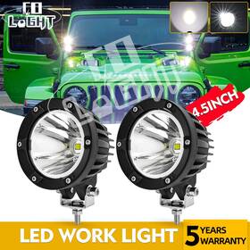 Colight 1000z-45w-y-168 Pair 4inch Led Offroad Driving Lights Flood Work Fog Ditch Light Pods Amber 4.5 Inch