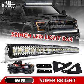 21st-zt004-a-l13-w2 Colight Wi008 For 2010-2016 Ford F150 Svt Raptor 52 Inch Led Light Bar Roof Mounting Kit And Wire
