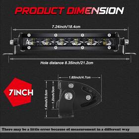 253-9610z Colight 6d Slim 7/14/20/26/32/38/44/50 Inch Led Work Light Bar Spot Fog Driving Suv Atv Utv