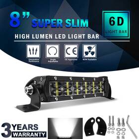 2rowwksle Colight 8 Inch 20 32 42 52 Dual Row Led Light Bar Bumper Flood Combo Fit Utv Atv Truck Boat