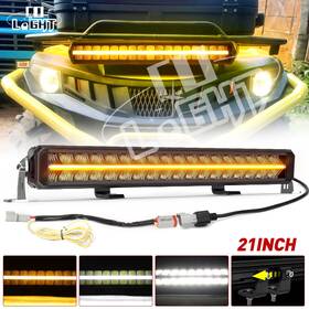 33-zh-181 Colight 21inch Led Light Bar Dual Color Drl Combo Beam Offroad Driving Ute Truck Atv 4wd