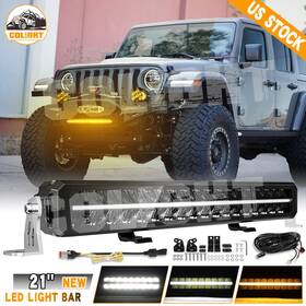 Colight 33-zh-21inch 16dt 21 Inch Led Light Bar White Amber Drl 660w Flood Spot Combo Offroad Suv Atv Utv