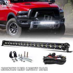 35-845 Colight Front Grille Mount 20 Inch Led Light Bar With Wiring Kit For 20-up Dodge Ram 2500 3500