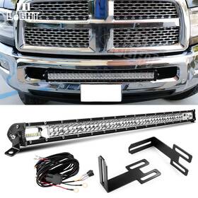 35-935 Colight 1000w 32 Inch Led Light Bar With Bumper Bracket Wiring For 03-18 Dodge Ram 2500 3500