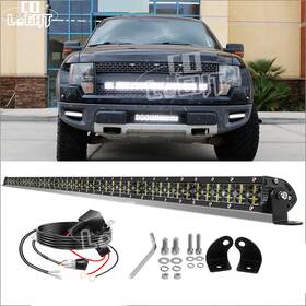 35-936 Colight 1200w 42 Inch Led Light Bar With Behind Grille Mount Bracket For 09-14 Ford F150/raptor