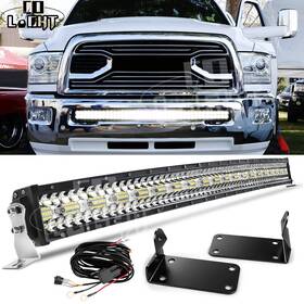35-967 Colight 1600w 42 Inch Led Light Bar With Lower Bumper Bracket Wiring For 10-18 Ram 2500 3500