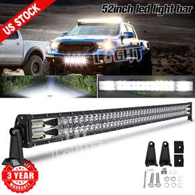 40032c-a Colight Slim Led Light Bar 52 Inch 79led Dual Row Spot Flood Combo Fog Offroad