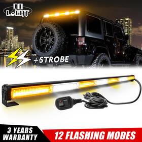 42l51b Colight 40ftft 42ftft 7 Led Emergency Beacons Light Bar Warning Tow Truck Strobe Amber White