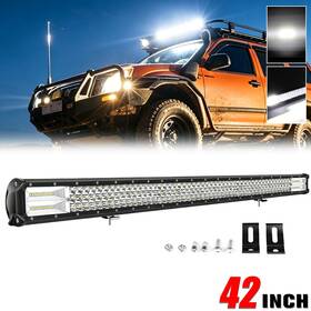 529632s42252 Colight 42 Inch Led Light Bar Tri Row Spot Flood Combo Truck Offroad Driving 4wd Atv Suv 44