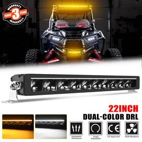 58-zh-drl Colight Slim 22 Inch 2 Color Drl Led Work Light Bar Spot Flood Offroad Driving Atv Suv Utv