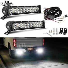 70-264 Colight 2pcs 7inch High Power Led Light Bars With Rear Bumper Wire For 11-up Ford F250 F350