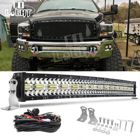 70102006 Colight Bumper 32 Inch Curved Led Light Bar Combo Wire Kit For Ram 2500 3500 4500 2010-2018