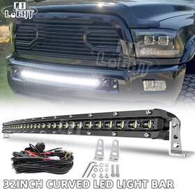 70102006l008w001a Colight 32 Inch Curved Led Light Bar Combo Wiring Kit For Dodge Ram 2500 3500 4500 10-19