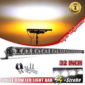 Colight 706199283568 32 Inch Slim Led Light Bar White Amber Mini Dual Color Changing Offroad Truck Utv Xs