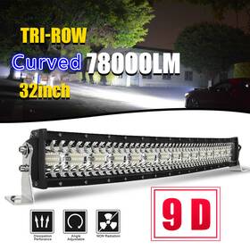 Colight 793207500441 Off Road Led Light Bar 32inch Curved Spot Flood Combo Beam Fog Driving Lamp 4x4