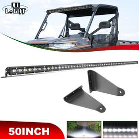 80101016 Colight 6d Roof 50/52 Inch Slim Led Light Bar Mounts For Polaris Ranger 570/900/1000 Xp