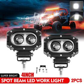 914z-d-xc-w-s Colight 2x 4 Inch In 120w Led Work Light Bar Spot Pods Fog Driving Lamp Offroad Atv Suv Truck