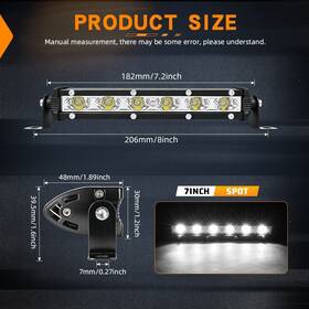 Colight 9610-dsx 7 Inch 13 20 26 32 38 44 50 Led Off Road Driving Light For Truck Jeep Suv Atv Utv