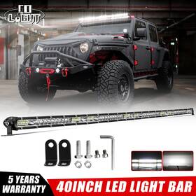 9610b-224 Colight 40inch Slim Led Light Bar Single Row Spot Flood Combo Offroad 42 Inch For Jeep Suv