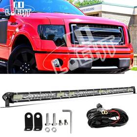 9610b-65 Colight 150w 30 Inch Led Light Bar Single Row Center Grill Hidden Wiring For 09-14 Ford F150