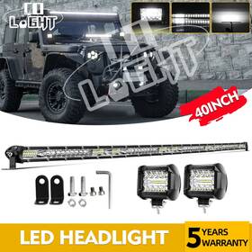 9632t-168 Colight 9610b Roof 40 Inch Led Light Bar Combo Spot Flood 4 Pods Wiring Kit For Jeep Wrangler Jl
