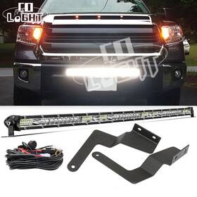Ft-003 Colight 9610b 150w 30 Inch Led Light Bar With Lower Bumper Brackets Wiring For 14-21 Toyota Tundra Ft-003 Colight 9610b 150w 30 Inch Led Light Bar With Lower Bumper Brackets Wiring For 14-21 Toyota Tundra