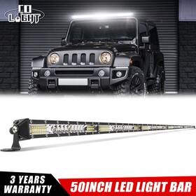 9610b50 Colight 50ftft Slim Led Light Bar Spot Flood Offroad Driving Lamp For Jeep Polaris Utv 4wd