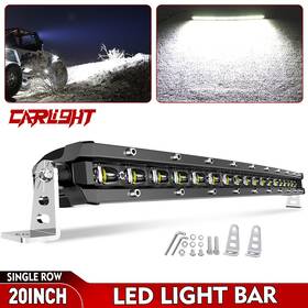 9610g-158 Colight 20 Inch 26 32 38 44 50 Slim Curved Led Light Bar Single Row Combo Spot Flood Offroad