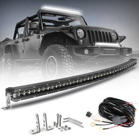 2100w Colight 9610g-tj-c-44inch Pt-xz Curved 44inch Single Row Led Light Bar Slim Combo Lamp Boat Truck Suv Wire