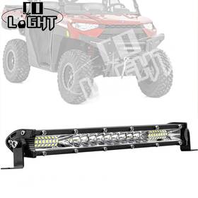 9610yz-181 Colight For Polaris Ranger Xp1000 1000 Crew 12 Inch Single Row Led Work Light Bar Silm Combo