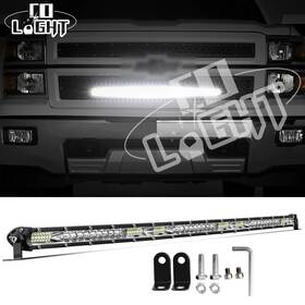 9610yz-65 Colight For Chevy Silverado 1500 Mesh Grille 30 Inch Single Row Led Light Bar Combo Offroad