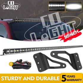 9610z Colight 018 Roof 50inch Led Light Bar Mount Brackets Wire For Chevy Silverado And Gmc 07-14