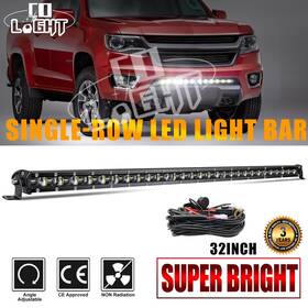 9610z-122 Colight Single Row Bumper 32 Inch Led Light Bar Spot Flood Combo For Chevrolet Colorado