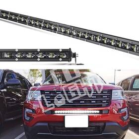 9610z-158 Colight Behind Grille Mount 25 Inch Slim Led Light Bar With Bracket Wiring For 2016-19 Explorer