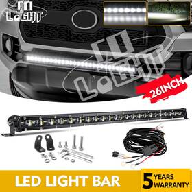 9610z-168 Colight Behind Grille Mount 26 Inch Slim Led Light Bar With Wiring For 2016-2023 Toyota Tacoma