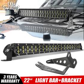 9610z-22 Colight 22 Inch Led Work Light Bar 150w Hood Mounting Brackets For 2007-17 Jeep Wrangler Jk