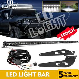 9610z-ft-003-168 Colight 50 Inch 300w Led Work Light Bar Combo Kit Mount Bracket For Toyota Fj 2007-2014