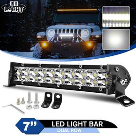 9610z5221457 Colight Dual Row 7ftft Led Light Bar Spot Flood Combo Offroad Fog Driving Lamp Truck Suv