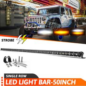 9610zbs5010303 Colight Strobe 50inch Led Light Bar Spot Flood Amber White Offroad Driving 4x4 Truck Atv