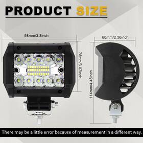 9610zdlj3036 Colight 6d Slim Led Light Bar 7 Inch 14 20 26 32 38 44 50 In Work Combo Beam Atv Utv