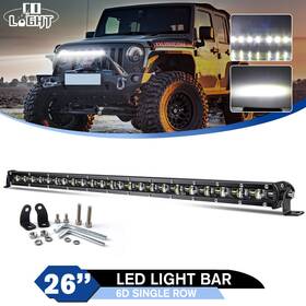9610zdsfcghhfkj879 Colight Single Row 26 Inch Led Work Light Bar Flood Spot Combo Offroad Driving Suv 4wd