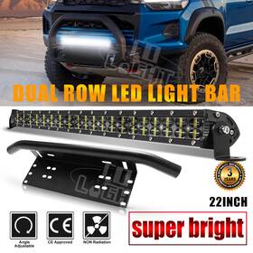 Pz01-b Colight 9620a 22 Inch Combo Led Light Bar And 23 Bull Front Bumper License Plate Mount Bracket
